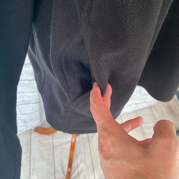 Old Navy men XXL quarter zip Longsleeve fleece pullover black - Picture 4 of 11